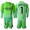 Dječji Nogometni Dres Real Madrid Thibaut Courtois #1 Golmanski Gostujuci 2025-26 Dugi Rukav (+ Kratke hlače)